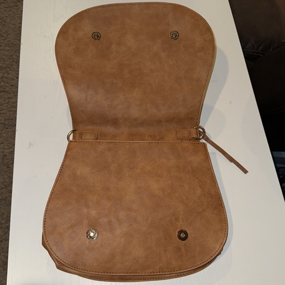 Urban Expressions Lrg Khloe Satchel Crossbody Braided Vegan Leather Western Boho - Picture 2 of 14